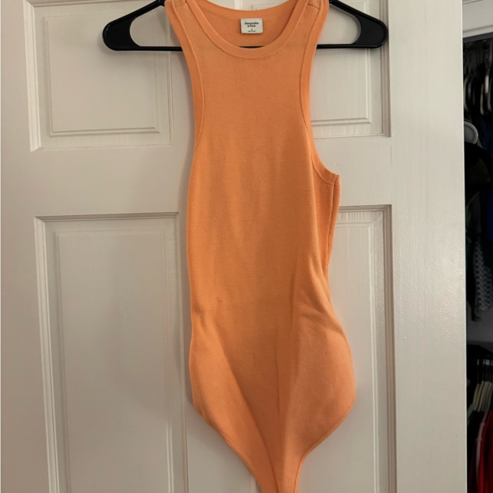 Orange abercrombie small bodysuit